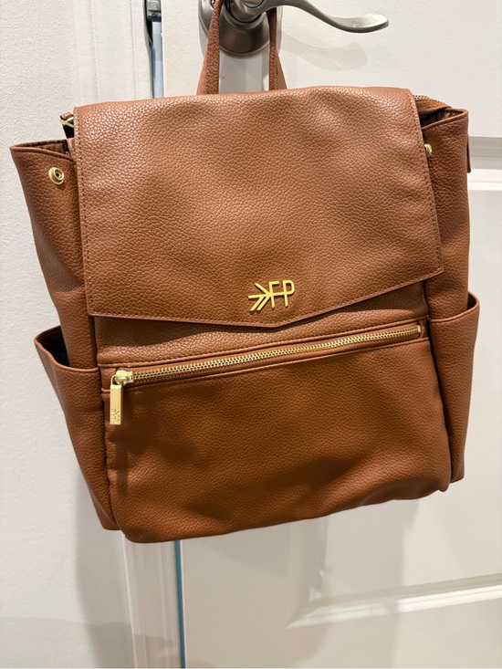 Freshly Picked Handbags - Freshly Picked Cognac Mini Classic Bag ll Brown Backpack with Gold Hardware